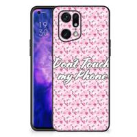 OPPO Find X5 Pro | Telefoon Hoesje | Flowers Pink DTMP