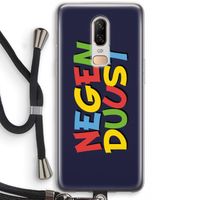 90's One: OnePlus 6 Transparant Hoesje met koord