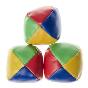 Jongleerballen - 9x stuks - gekleurd - ballen gooien - jongleren