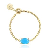 Elenza .925 Zilveren Ring met Blauwe Steen
