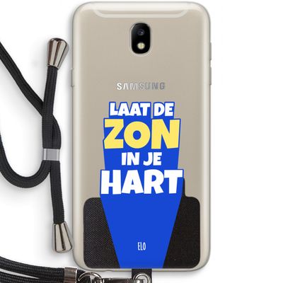 Laat de zon in je hart: Samsung Galaxy J7 (2017) Transparant Hoesje met koord