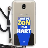 Laat de zon in je hart: Samsung Galaxy J7 (2017) Transparant Hoesje met koord