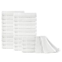 vidaXL Handdoeken 25 st 350 g/m² 50x100 cm katoen wit - thumbnail