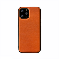 iPhone XR hoesje - Backcover - Stofpatroon - TPU - Oranje - thumbnail