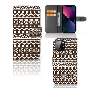 iPhone 13 Mini Telefoon Hoesje Aztec Brown