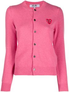 Comme Des Garçons Play cardigan à patch logo - Rose