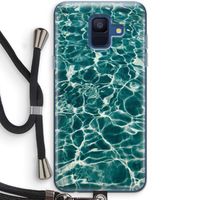 Weerkaatsing water: Samsung Galaxy A6 (2018) Transparant Hoesje met koord
