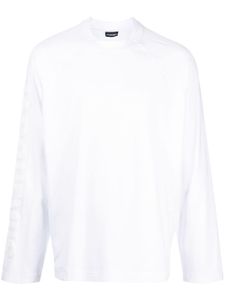 Jacquemus t-shirt Le T-shirt Typo à manches longues - Blanc