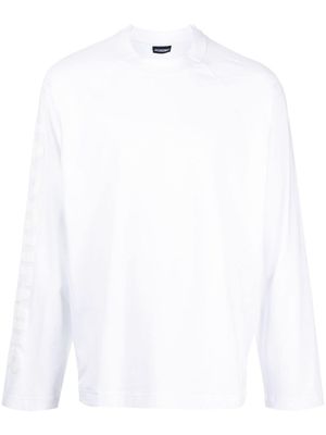 Jacquemus t-shirt Le T-shirt Typo à manches longues - Blanc
