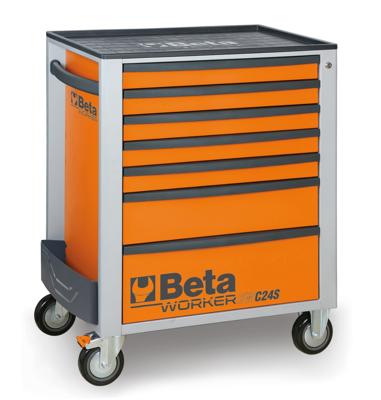 Beta BW 2400S G7/E-M Gereedschapswagen met 7 laden, gevuld met gereedschap | 309 Delig - 024006325