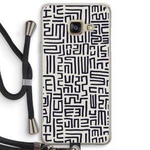 Moroccan Print: Samsung Galaxy A3 (2016) Transparant Hoesje met koord