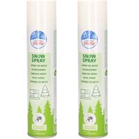 Set van 2x stuks milieuvriendelijke sneeuwspray / spuitsneeuw 300 ml