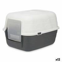 Kattenbak Mascow 87952 Grijs Antraciet Plastic 48 x 32 x 38 cm (12 Stuks)
