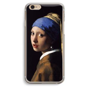 The Pearl Earring: iPhone 6 / 6S Transparant Hoesje