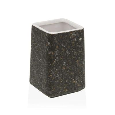 Tandenborstelhouder Versa Zwart Keramisch Plastic 7 x 10 x 7 cm