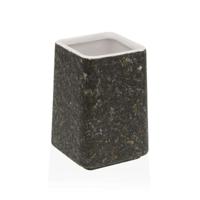 Tandenborstelhouder Versa Zwart Keramisch Plastic 7 x 10 x 7 cm