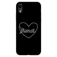 Friends heart black: iPhone XR Tough Case