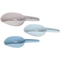 Maatschepjes/ijsemmer schepjes set van 3x stuks - multi kleuren - kunststof - 17/18/21 cm Maatschepjes/ijsemmer schepjes set van 3x stuks - multi kleuren - kunststof - 17/18/21 cm