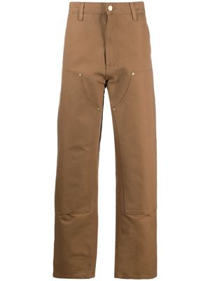 Carhartt WIP pantalon Double Knee à coupe droite - Marron