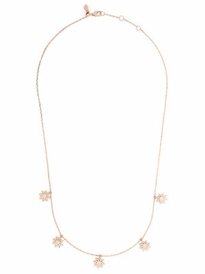 Djula collier Soleil en or rose 18ct serti de diamants
