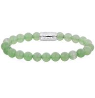 Rebel & Rose Danny Vera Coke Bottle Green With Silver PMD Logo Bracelet - 8mm-XL Rebel & Rose Danny Vera Coke Bottle Green With Silver PMD Logo Bracelet - 8mm-XL