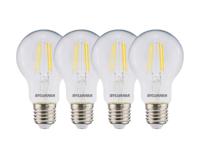 Sylvania Ledlamp - e27 - 470 lm - bol - doorzichtig - 4 stuks