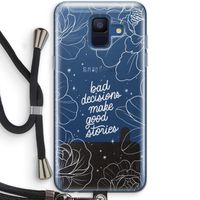 Good stories: Samsung Galaxy A6 (2018) Transparant Hoesje met koord
