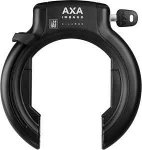 Ringslot AXA Imenso X Large met insteekgat ART** zwart