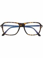 TOM FORD Eyewear lunettes de vue FT5806B à monture rectangulaire - Marron - thumbnail