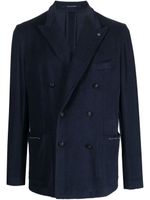 Tagliatore blazer croisé à revers pointus - Bleu