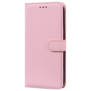 Samsung Galaxy S21 FE hoesje - Bookcase - Koord - Pasjeshouder - Portemonnee - Camerabescherming - Kunstleer - Roze