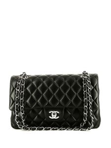 CHANEL Pre-Owned sac porté épaule Double Flap (2016) - Noir