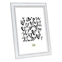 Deknudt Fotokader wit met bruinkleurig accent 13x18 S221H3