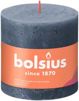 Bolsius Rustik Shine kaars Cylinder Blauw 1 stuk(s) - thumbnail