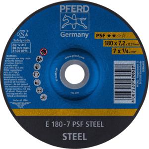 PFERD 62017634 Psf Steel Afbraamschijf gebogen Diameter 180 mm Boordiameter 22.23 mm 10 stuk(s)