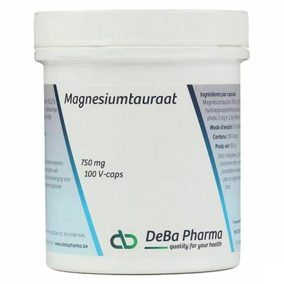 Magnesiumtauraat V-caps 100x750mg Deba