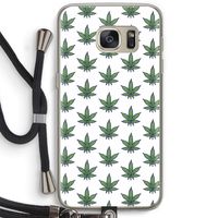 Weed: Samsung Galaxy S7 Transparant Hoesje met koord