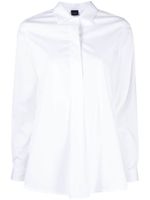 Fay blouse en popeline à logo brodé - Blanc