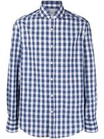 Brunello Cucinelli chemise à carreaux - Bleu