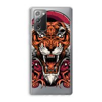 Tiger and Rattlesnakes: Samsung Galaxy Note 20 / Note 20 5G Transparant Hoesje