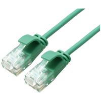 ROLINE UTP Data Center Patchkabel Cat.6A (Class EA), LSOH, extra dun, groen, 1 m - thumbnail