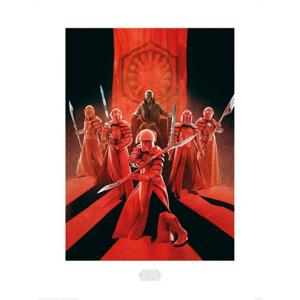 Kunstdruk Star Wars The Last Jedi Snoke and Elite Guards 60x80cm