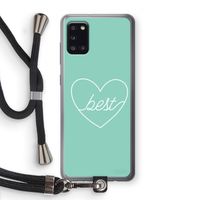 Best heart pastel: Samsung Galaxy A31 Transparant Hoesje met koord