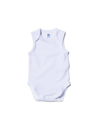 HEMA Romper Organic Katoen Stretch - 2 Stuks Wit (wit)