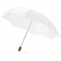 Paraplu Opvouwbaar - klein - wit - polyester - 35 x D93 cm - compact model