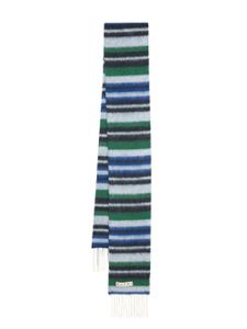Marni écharpe colour block à franges - Bleu
