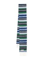 Marni écharpe colour block à franges - Bleu