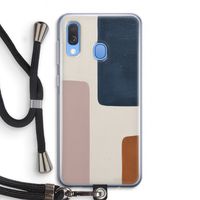 Geo #5: Samsung Galaxy A40 Transparant Hoesje met koord