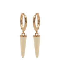 Karma Oorringen Hinged Hoops Emaille Long Cone Nude Rosé