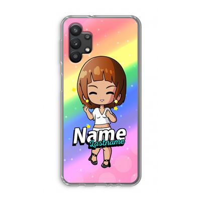 Chibi Maker vrouw: Samsung Galaxy A32 5G Transparant Hoesje